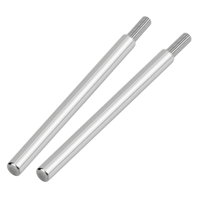 Reduced and decelerated groving pin for CNC processing motor shaft